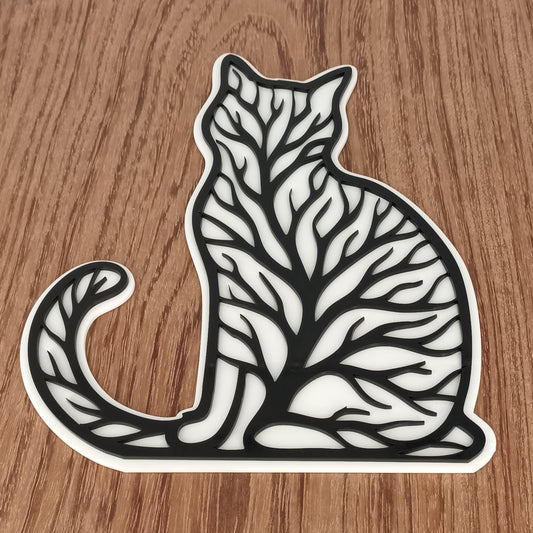 Silhouette de Chat Mural