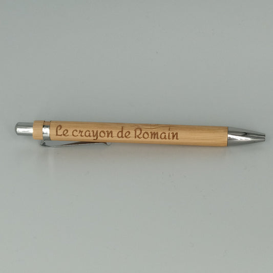 Crayons en bambou personnalisés