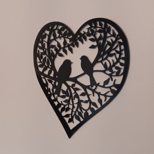 Décoration Oiseaux coeur
