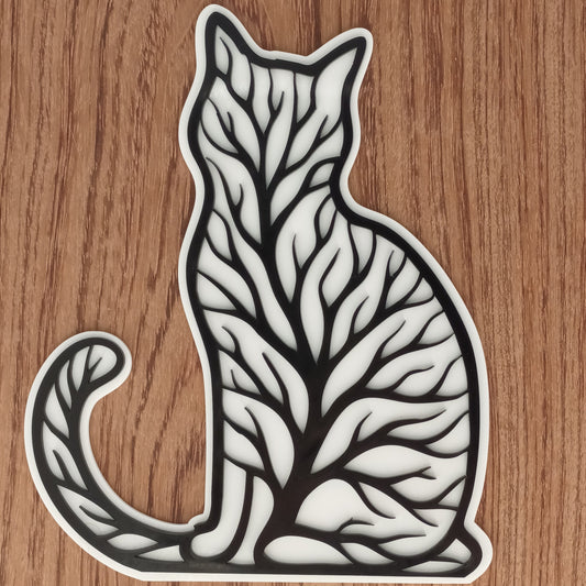 Silhouette de Chat Mural
