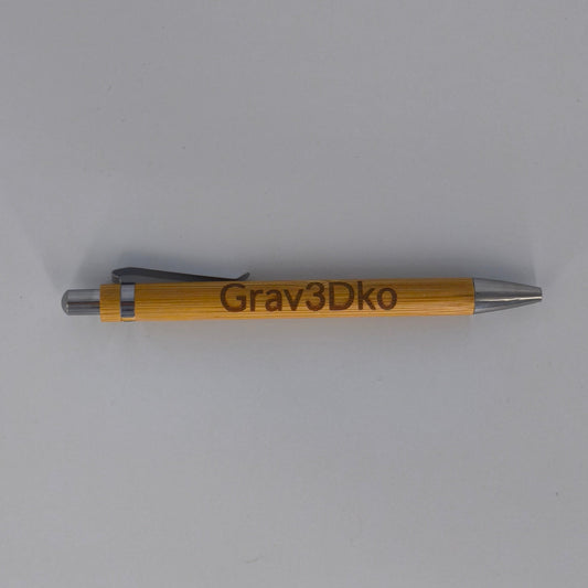 Crayon en bambou à personnaliser