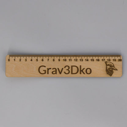 Règle Personnalisée en Bois