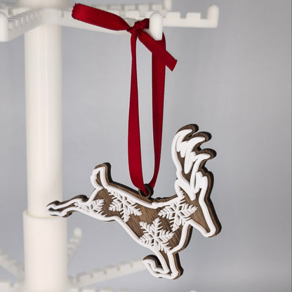 Boule de Noël Cerf Flocon