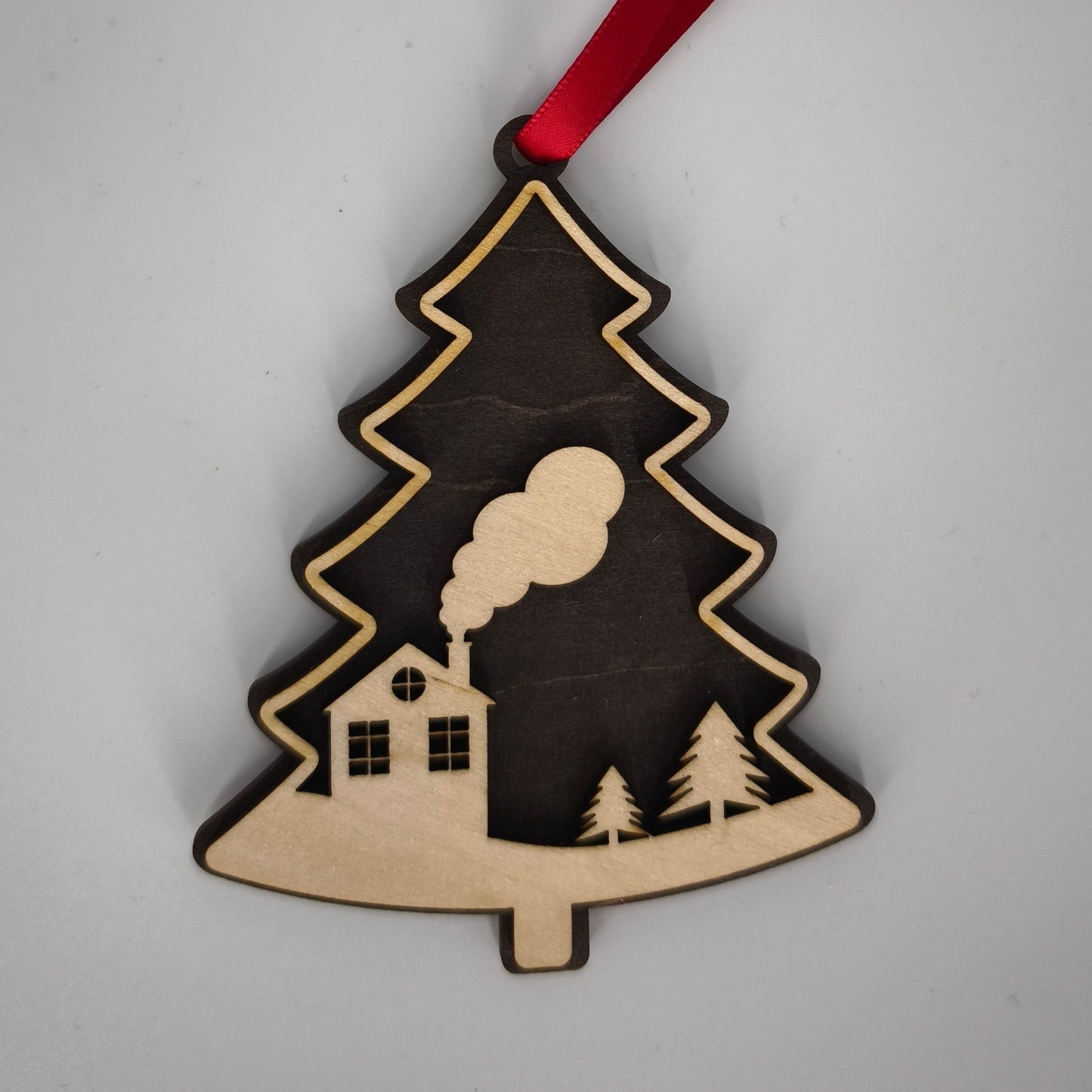 Boule de Noël Sapin Bois