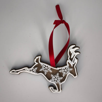 Boule de Noël Cerf Flocon