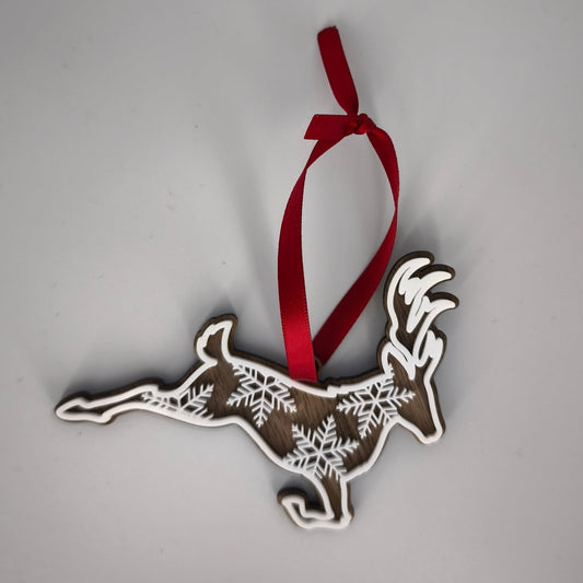 Boule de Noël Cerf Flocon