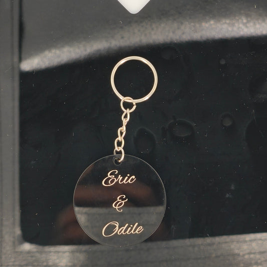 porte clef arbre de vie et personnalisation au verso